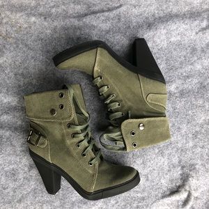 Lace up booties